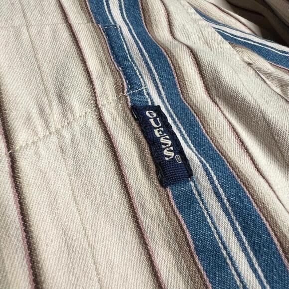 Vintage Guess Jeans Striped Button Up Shirt Men’s XL Long Sleeve Casual 90s Y2K - Picture 5 of 7